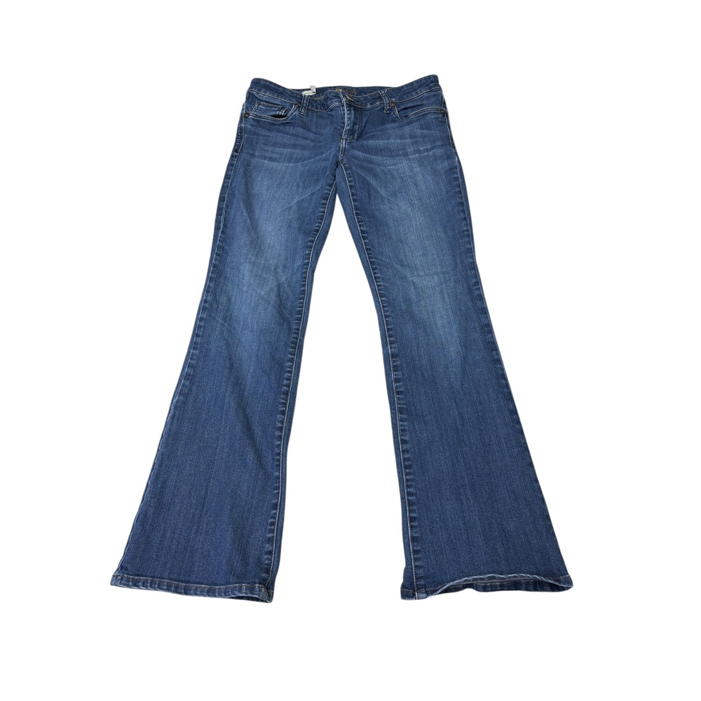 Kut from the Kloth Farrah Baby Bootcut Jeans Blue Wash‎ KP697ME7S Size 6 W32XL29